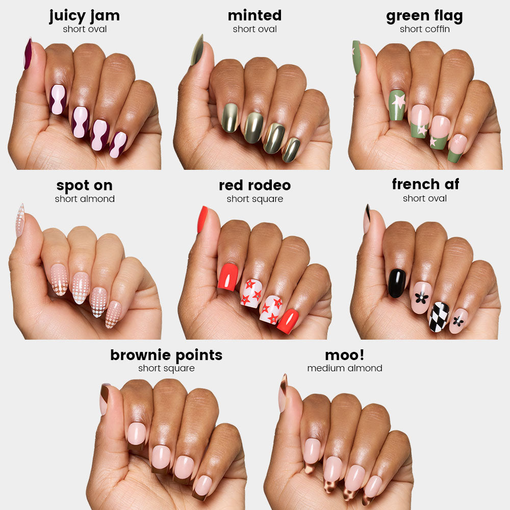 Digi Fall Drop Press-On Nail Collection